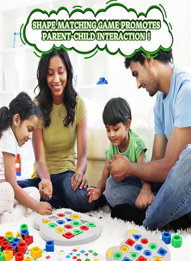 Kidology Geometric Shape and Color Matching Puzzle Board Game for Kids 3+ Years | Sensory Educational, Fun and Learning Toy for Children | Ideal for Gifting (Without Bell) - Image 4